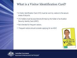 Visitor Identification Cards Information for visitors to secure areas of  airports Identity Security Section Office of Transport Security (OTS)