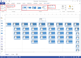 org chart visio template download