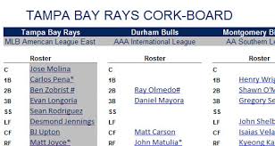 our organizational depth chart has been updated rays index