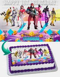 Birthday Cakes Fortnite Season 9 Fortnite Season 9 Edible Cake Topper Edible Image Cake Topper Edible Cake Toppers Edible Images