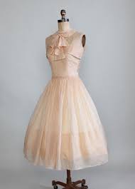 Vintage 1950s Sorbonne Silk Organza Dress Vintage Dresses Vintage Style Dresses 1950 Fashion