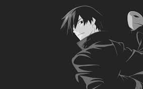Beautiful Black And White Anime Background Darker Than Black Wallpaper 183 Free Stunning Black Background Wallpaper Anime Wallpaper Cool Anime Wallpapers