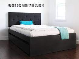 Building a bed frame bed is not a difficult task if proper. How To Build A Queen Bed With Twin Trundle Ikea Hack