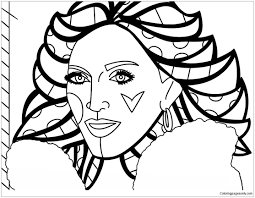 You can use our amazing online tool to color and edit the following romero britto coloring pages. Madonna By Romero Britto Coloring Pages Arts Culture Coloring Pages Coloring Pages For Kids And Adults