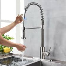 sensor touch kitchen sink faucets pull
