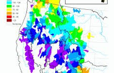 mountain snowpack map western us california snowpack map