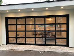 Arm R Lite Full View Glass Garage Door W Black Roll Up Door Garage Doors Glass Garage Door Garage Door Styles