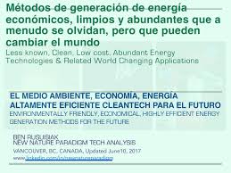Check spelling or type a new query. Calameo Metodos De Generacion De Energia Economicos Limpios Y Abundantes Que A Menudo Se Olvidan Pero Que Pueden Cambiar El Mundo Less Known Clean Low Cost Abundant Energy Technologies