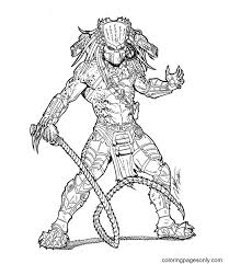 The predator is an alien hunter armed with superweapons and with the ability to disguise and surprise attacks. Predator Mega Free Printable Coloring Pages Predator Coloring Pages Coloring Pages For Kids And Adults