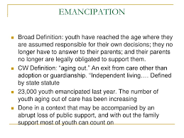 Among others, karl marx discussed political emancipation in his 1844 essay on the jewish question, although often in addition to (or in contrast with) the term human emancipation. Adoption Guardianship And Emancipation Ppt Download
