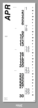 Vertical Make Collaboration Calendar Design Calender Design Calendar Graphic