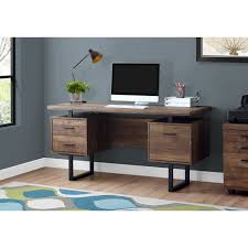 Your desk needs to be functional, and you deserve one that is stylish. Home Office Desks Monarch 60 Modern Sturdy Wooden Writing Desk In Black And Gray Furniture