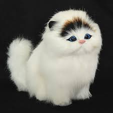 Awesome Real Hair Electronic Pets Cats Dolls Simulation Animal Cat Toy Meowth Children S Cute Pet Plush Toys Model Ornaments Cute Animals Pet Toys Animals