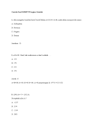 Check spelling or type a new query. Contoh Soal Tpa Sbmptn Bagian Saintek Pdf