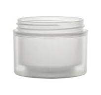 1 oz. Natural PP Plastic Double Wall Square Base 53-400 Jar w/ HDPE Inner  Jar (Stock Item)