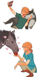 Link And His Animals Legend Of Zelda Legend Of Zelda Breath Breath Of The Wild