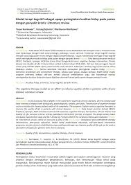 Fakultas kesehatan masyarakat, universitas ahmad dahlan, yogyakarta jalan prof. Pdf Model Terapi Kognitif Sebagai Upaya Peningkatan Kualitas Hidup Pada Pasien Dengan Penyakit Kronis Literature Review