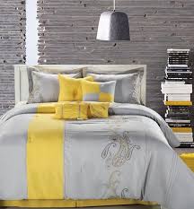 Charming patterns and fresh white accents adorn a solid grey base bedroom. Grey And Yellow Bedroom Interior Trendy Color Scheme For Your Home