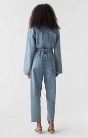 Tatum Denim Jumpsuit In 2019 Denim Fashion Denim Jumpsuit