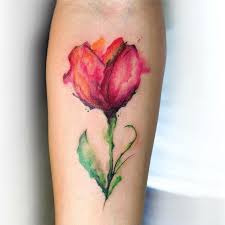 The sad thing about giving someone flowers is that in a very short time they will wilt and die, but if you give someone a flower tattoo you don't have to worry about that. 82 Tulip Tattoos Meanings And Ideas