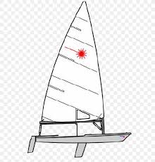 To cater to different sailor sizes, the boat can be sailed with 3 different sized rigs. Laser Radial Sailing Sailboat Png 640x853px Laser Black And White Boat Boating Boom Download Free