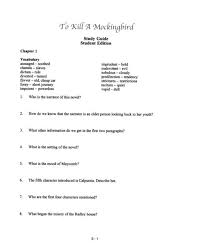 To Kill A Mockingbird Annotation