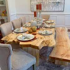 Cyber Week Sale Live Edge Tables And Decor Dining Table In Kitchen Living Table Wood Table Rustic