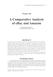 Verhalte dich angemessen und teile nur etwas, was mit ebay zu tun hat. Pdf A Comparative Analysis Of Ebay And Amazon
