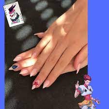 Hisoka Nails Anime Nails Coffin Nails Designs Alien Nails
