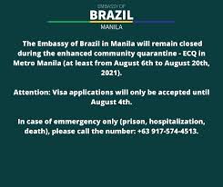 This is a matter of life and death. Embassy Of Brazil In Manila Brasembmanila Twitter