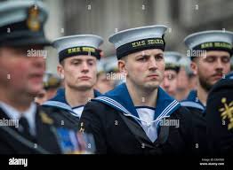 British royal marines uniform hi-res stock photography and images