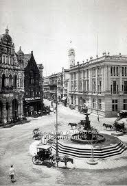 The Fullerton Square End Of Battery Road With Tan Kim Seng History Of Singapore Singapore Architecture Singapore Photos