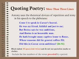 This videos describes how to quote and cite poetry correctly according to mla style guidelines. How To S Wiki 88 How To Quote A Poem Line In An Essay