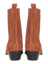 Aeyde Belinda Suede Boots In Cuoio Modesens