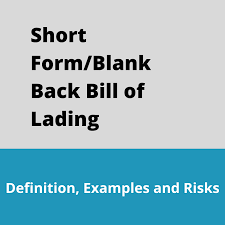 01 berth term grain bill of lading shipped in apparent good order and condition by on board the good steamship or motor vessel called the on behalf of pilica mn now lying in the port of thunder bay on. Short Form Blank Back Bill Of Lading Letterofcredit Biz Lc L C