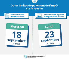 Accéder à votre espace particulier. Date Limite De Paiement De L Ir 2018 18 Septembre 2019