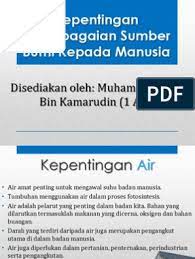 Kepentingan utama amalan alam sekitar kepada manusia adalah dapat menjimatkan perbelanjaan secara mikro dan makro. Kepentingan Kepelbagaian Sumber Bumi Kepada Manusia
