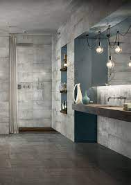 Rivestimento Bagno Arturo Grigio Naturale 26 1x52 2 Arredo Bagno Moderno Design Del Bagno Bagni Moderni
