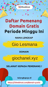 Domain Gratis Daftar Dan Lengkapi Datamu Di Idwebhost Periode Tahu Minggu