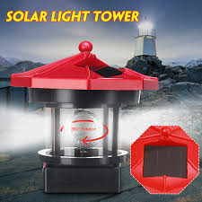 Led Rotating Lighthouse Solar Light Tower Top Garden Yard Lawn Lamp Outdoor Landscape Lighting Sale Banggood Com