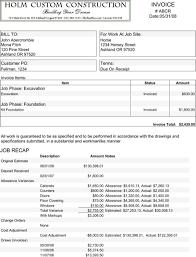 Construction Invoice Invoice Template Invoice Template Download Invoice Templates