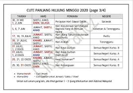 Berikut dikongsikan adalah senarai hari kelepasan am negeri johor sebagai rujukan buat anda. Cuti Panjang Hujung Minggu Tahun 2020 Makan Sedap Johor Facebook
