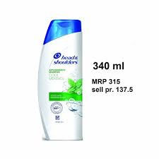 Head & Shoulders Cool Menthol Anti Dandruff Shampoo, 340ml