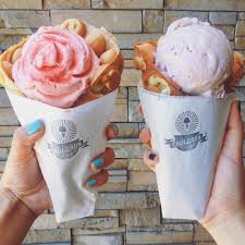 Bubble Waffles At Cauldron Ice Cream Bubble Waffle Ice Cream Edible Raw Cookie Dough