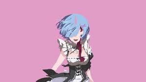 Searching for some cool anime wallpaper for your computer without using a screenshot? Desktop Wallpaper Rem Re Zero Anime Minimal Hd Image Picture Background A8457a