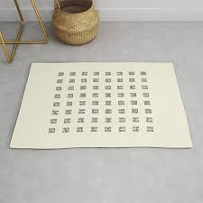 I Ching Chart With 64 Hexagrams King Wen Sequence Rug By Thothadan