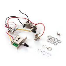 Canadian electrical code (ce code). Electric Guitar Wiring Harness Kit Replacement With 1 2 Tone 1 Jack 500k 5 Way Toggle Switch For Stratocaster Guitar Walmart Com Walmart Com