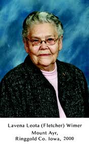 Lavena Leota Fletcher Wimer (1922-2022)