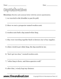 Free Capitalization Worksheets For Kids Capitalization Worksheets Capitalization Worksheets