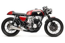 Stunning Red On Black Honda Cb750 Cafe Racer Cb750 Cafe Racer Cafe Racer Honda Cb750 Cafe